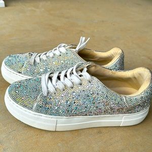 Betsy Johnson Sidny Rhinestone Tennis Shoes